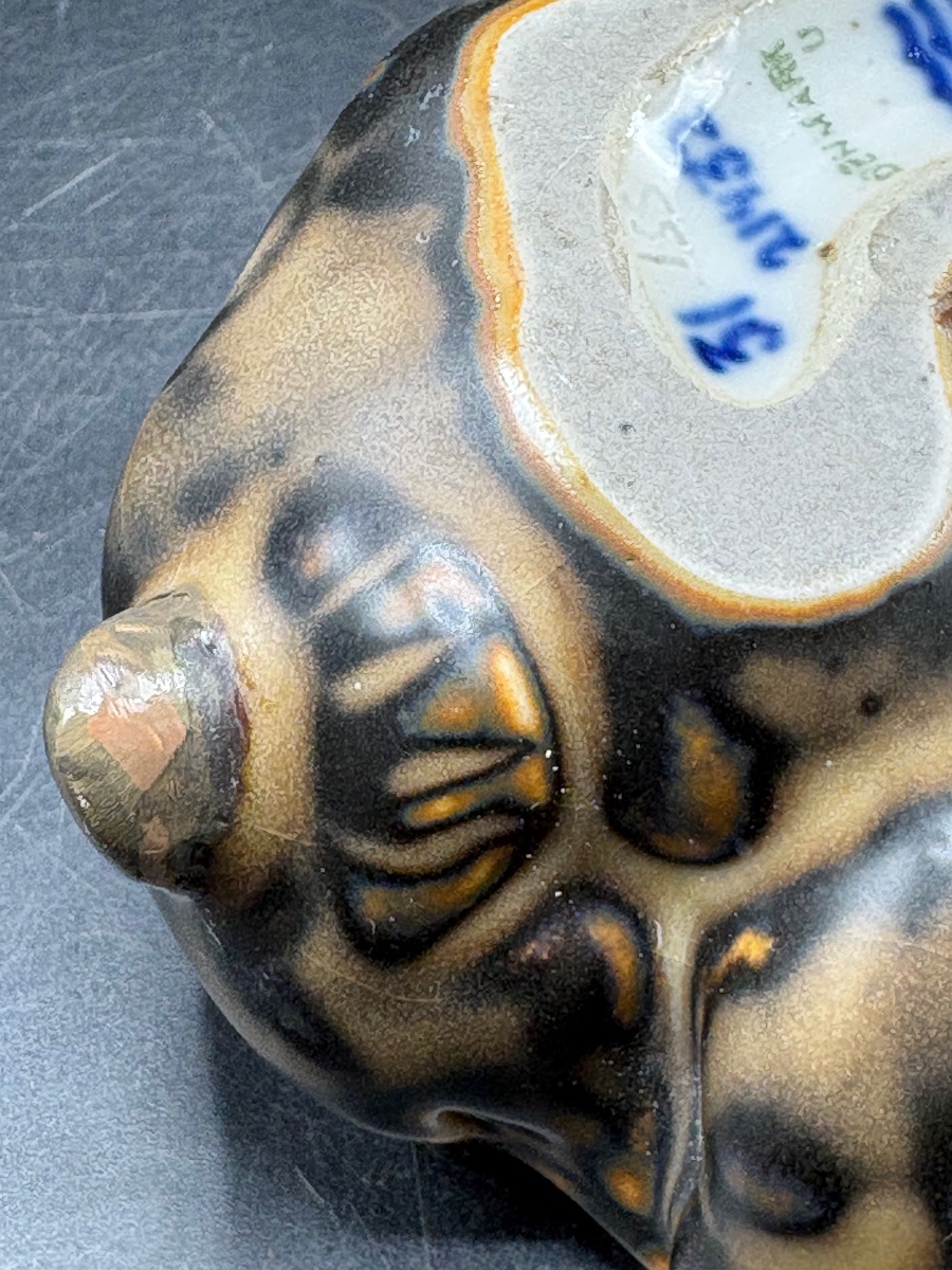 Royal Copenhagen Glazed Porcelain Bear Figurine From The 1930s/40s-photo-3