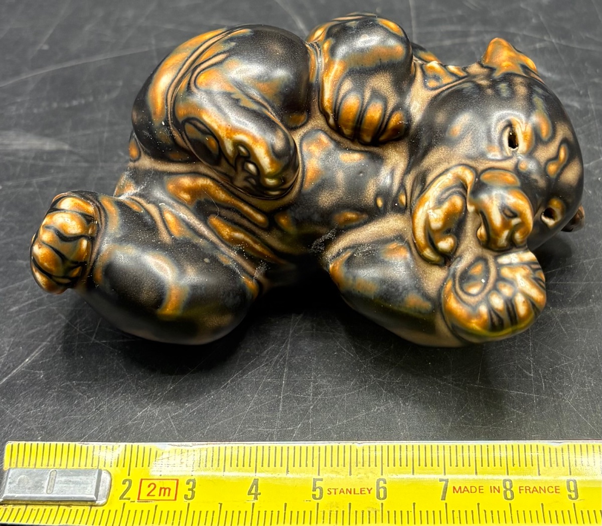 Royal Copenhagen Glazed Porcelain Bear Figurine From The 1930s/40s-photo-6