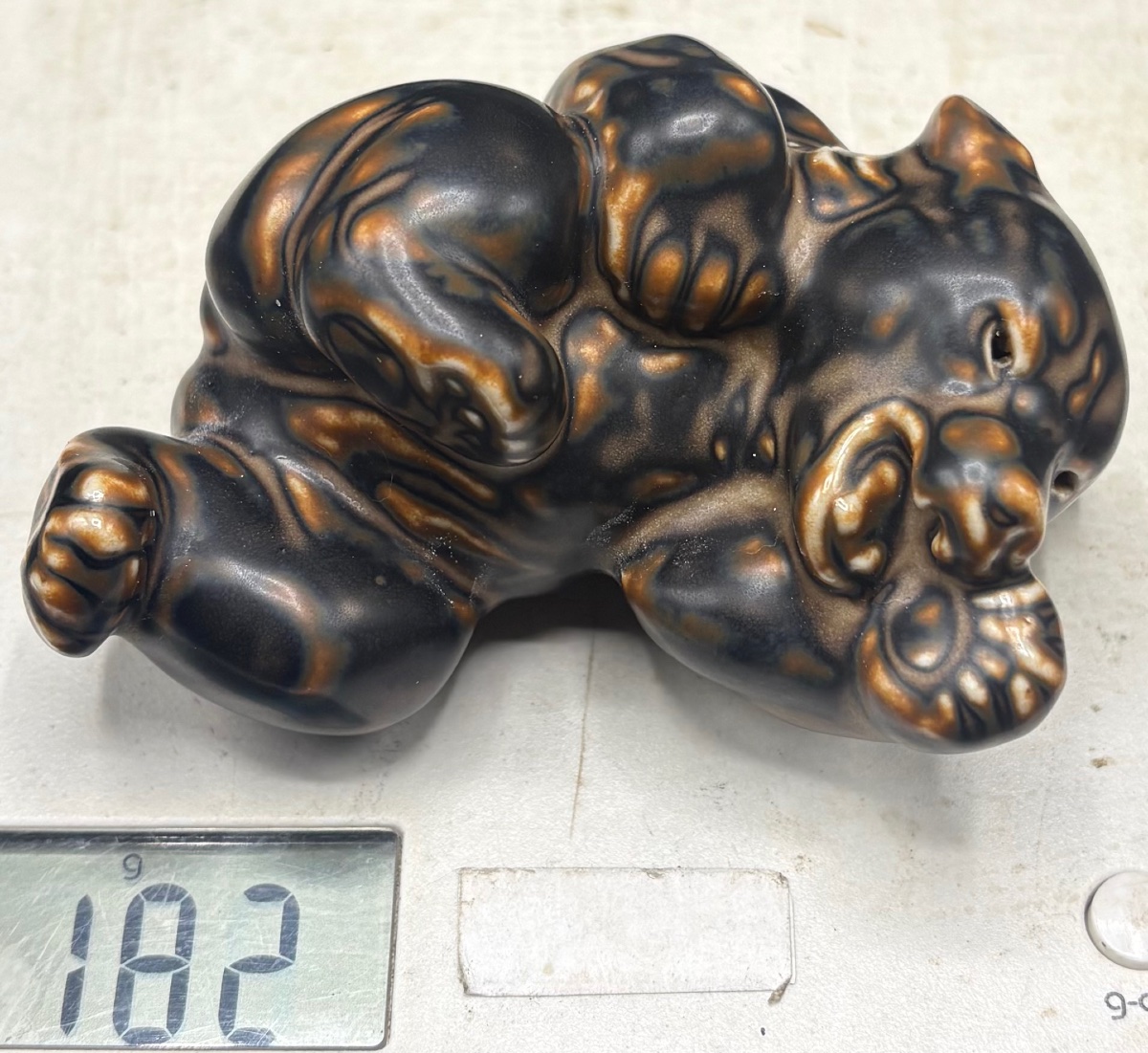 Royal Copenhagen Glazed Porcelain Bear Figurine From The 1930s/40s-photo-8