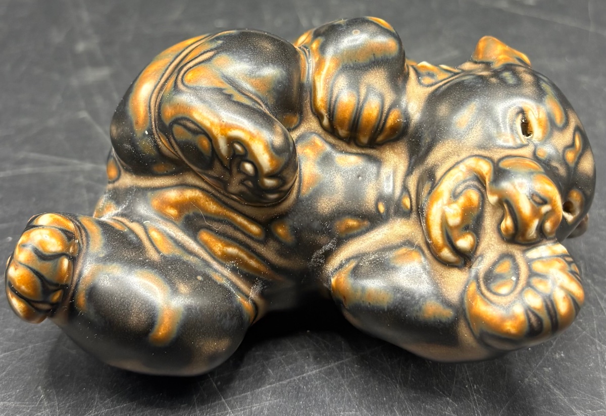 Royal Copenhagen Glazed Porcelain Bear Figurine From The 1930s/40s