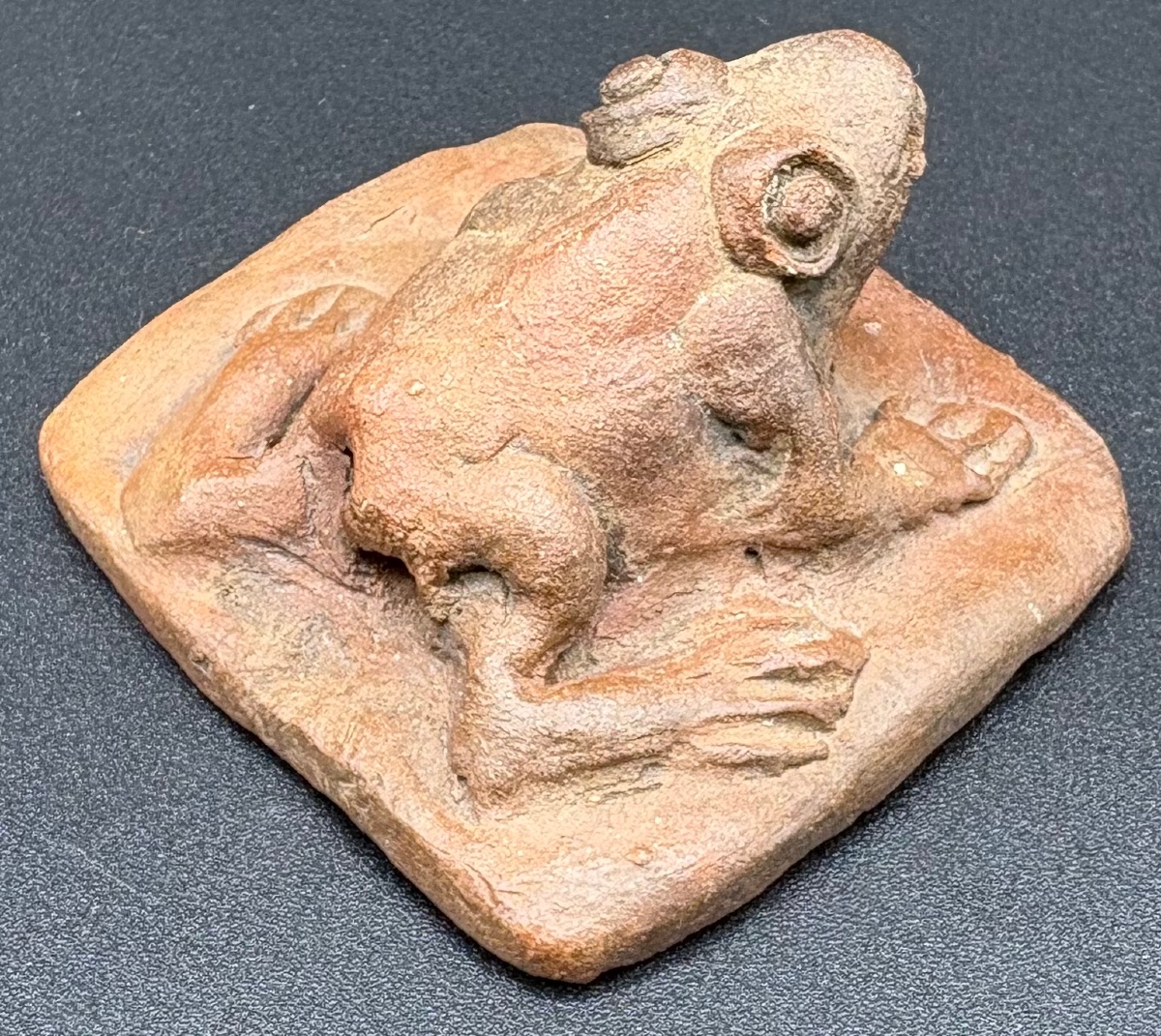 SUJET GRENOUILLE EN TERRE CUITE DES ANNÉES 1920 ÉTRANGER -photo-3