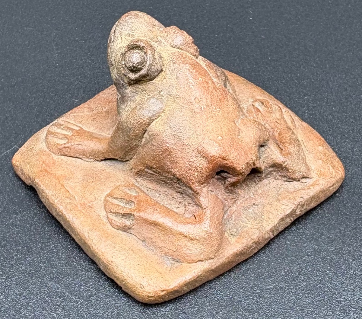 SUJET GRENOUILLE EN TERRE CUITE DES ANNÉES 1920 ÉTRANGER -photo-4