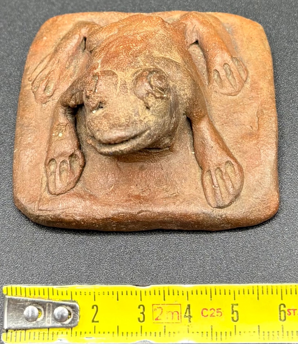 SUJET GRENOUILLE EN TERRE CUITE DES ANNÉES 1920 ÉTRANGER -photo-5