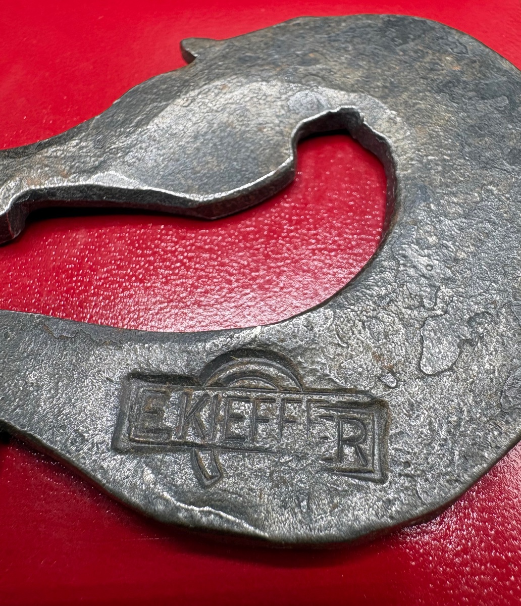 1930s Wrought Iron Pendant Signed By Ekieffer-photo-3
