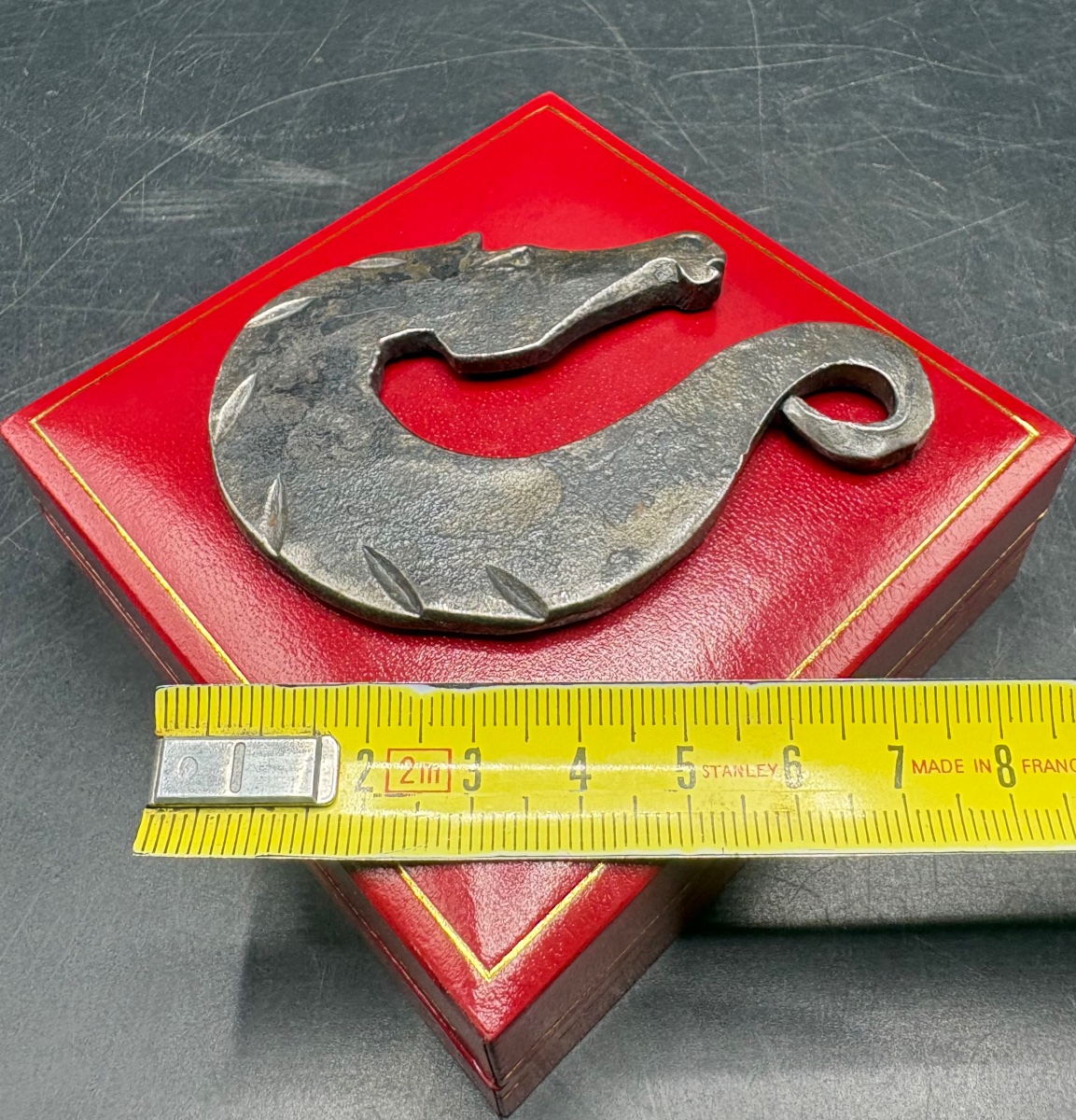 1930s Wrought Iron Pendant Signed By Ekieffer-photo-6