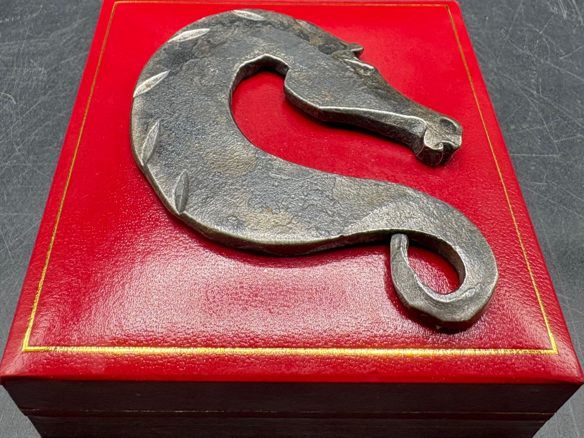 1930s Wrought Iron Pendant Signed By Ekieffer