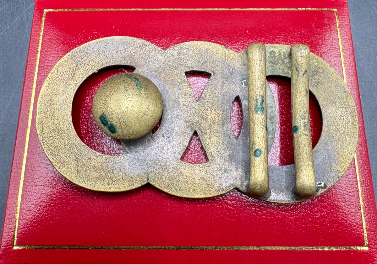 Chinese Cloisonné Belt Buckle From The 1900s-photo-1