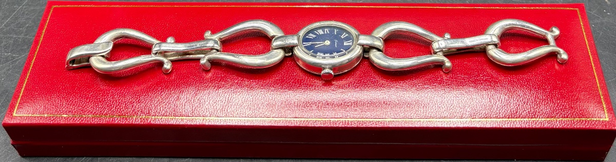 1960s Solid Silver Women's Watch By Flamor