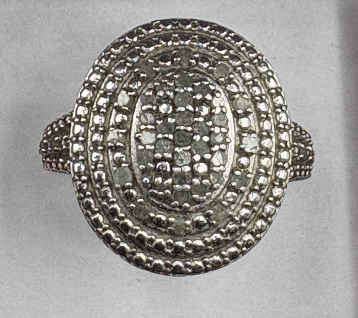 1930s French Solid Silver And Rock Crystal Ring-photo-1