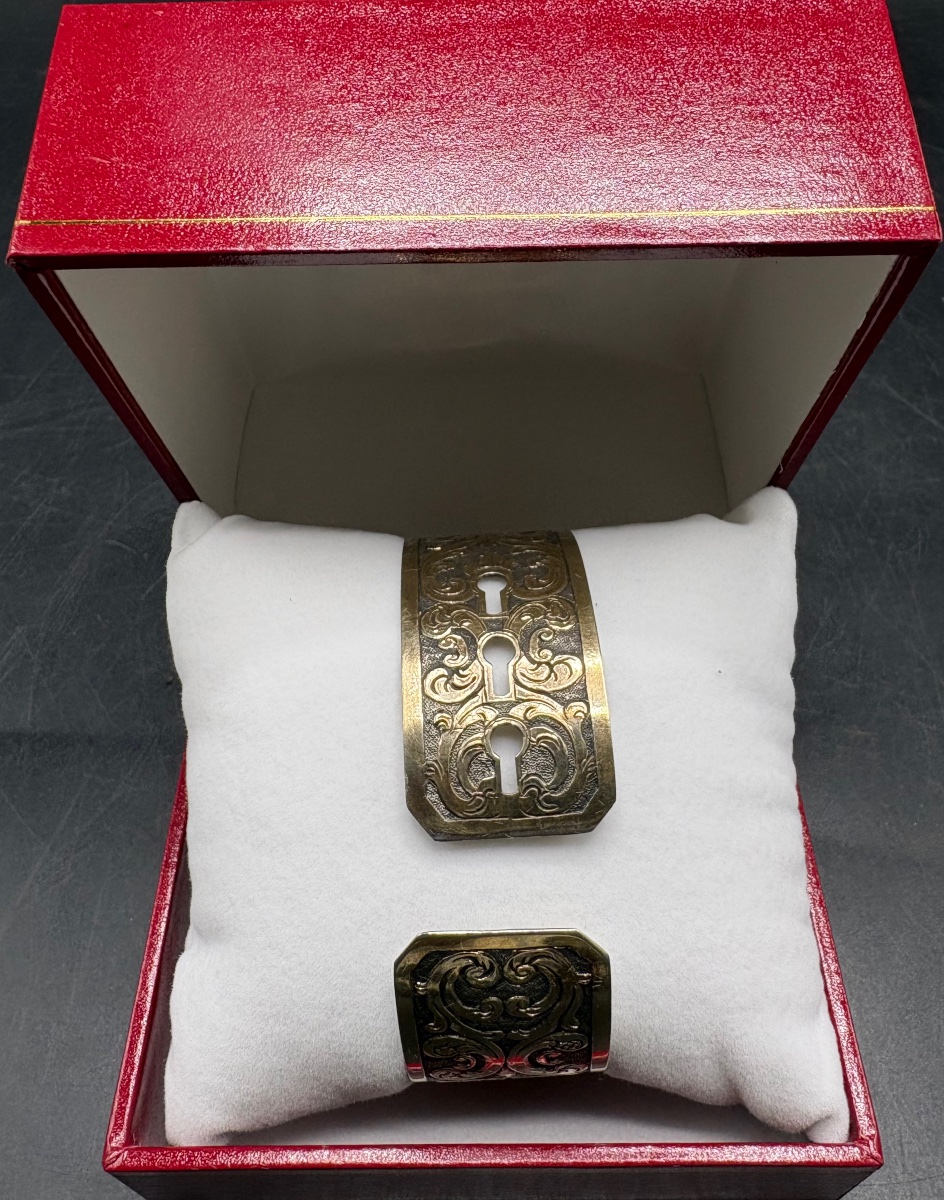 Vermeil Cuff Bracelet, Circa 1880, French -photo-1