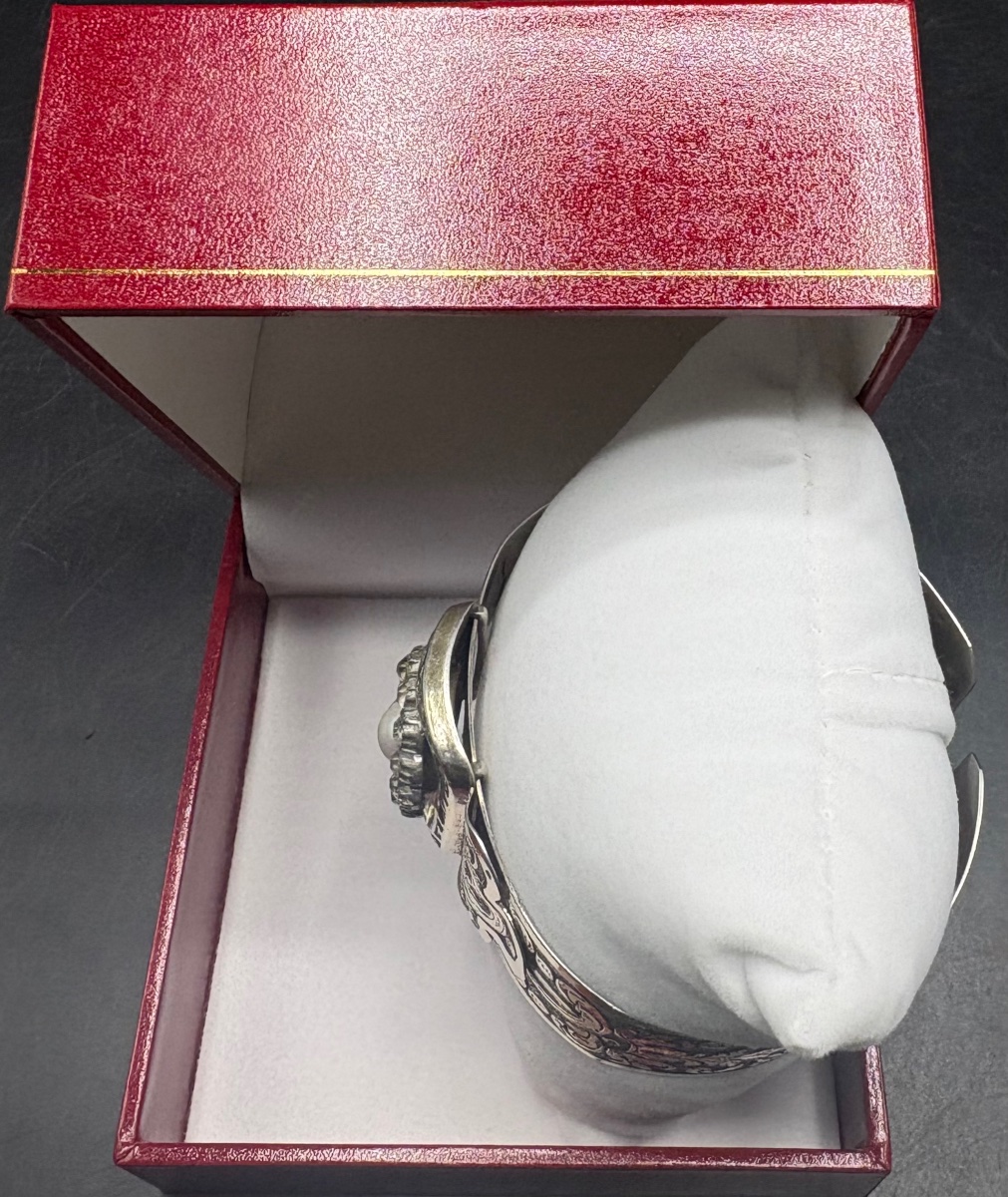 Vermeil Cuff Bracelet, Circa 1880, French -photo-2