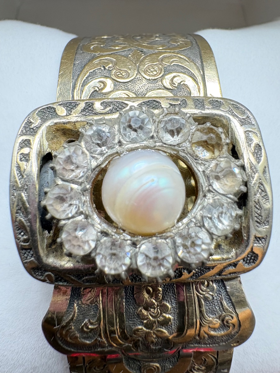 Vermeil Cuff Bracelet, Circa 1880, French -photo-5