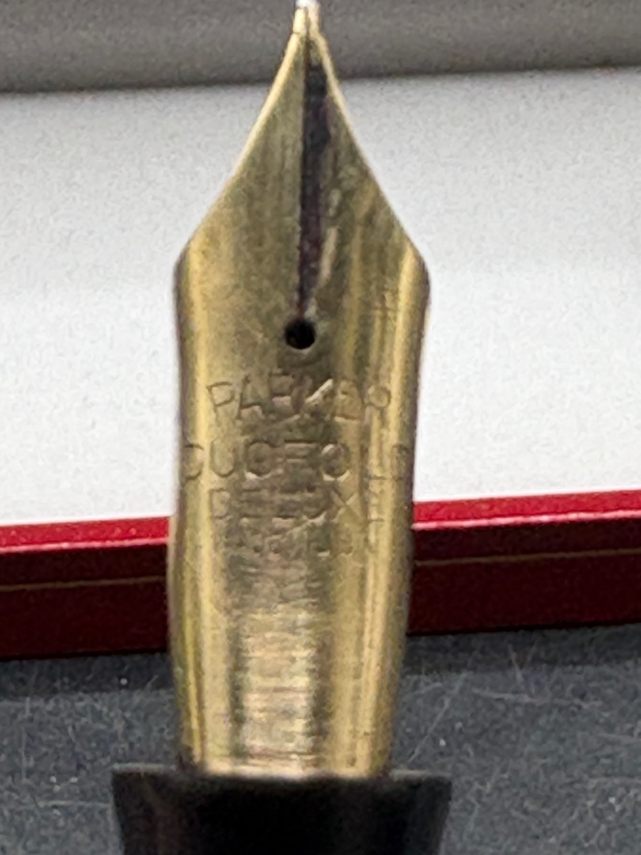 STYLO PLUME DES ANNÉES 1930 EN BAKÉLITE PLAQUÉ OR ET DIVERS PARKER-photo-2