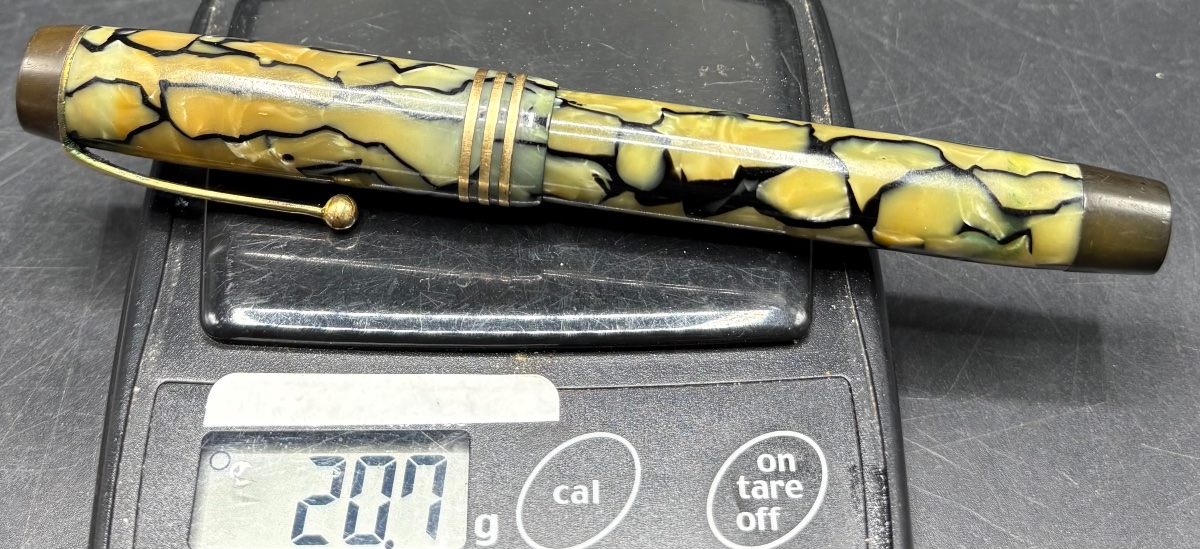STYLO PLUME DES ANNÉES 1930 EN BAKÉLITE PLAQUÉ OR ET DIVERS PARKER-photo-6