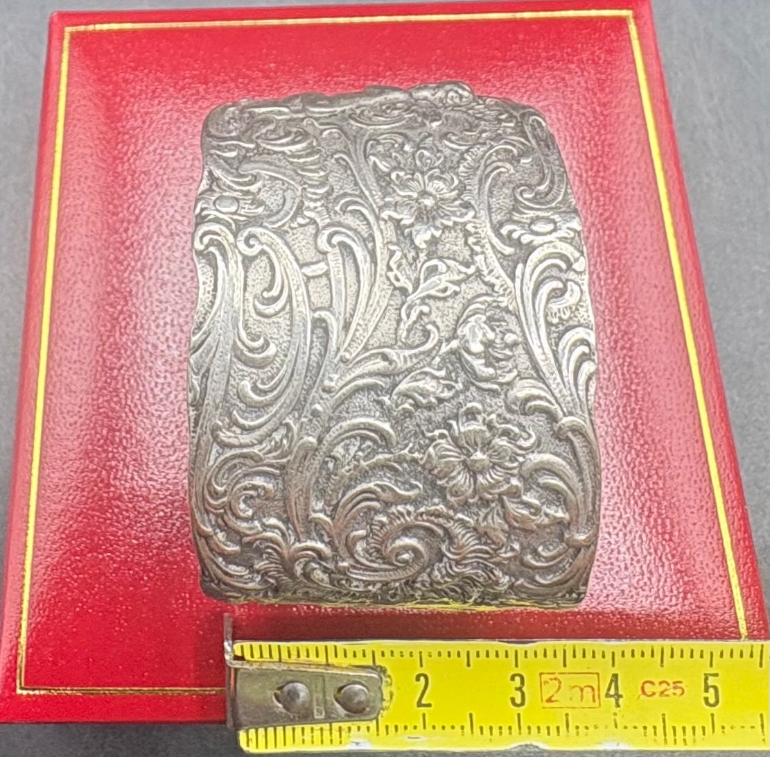 Belgian Solid Silver Napkin Ring Dated July 21, 1918-photo-7