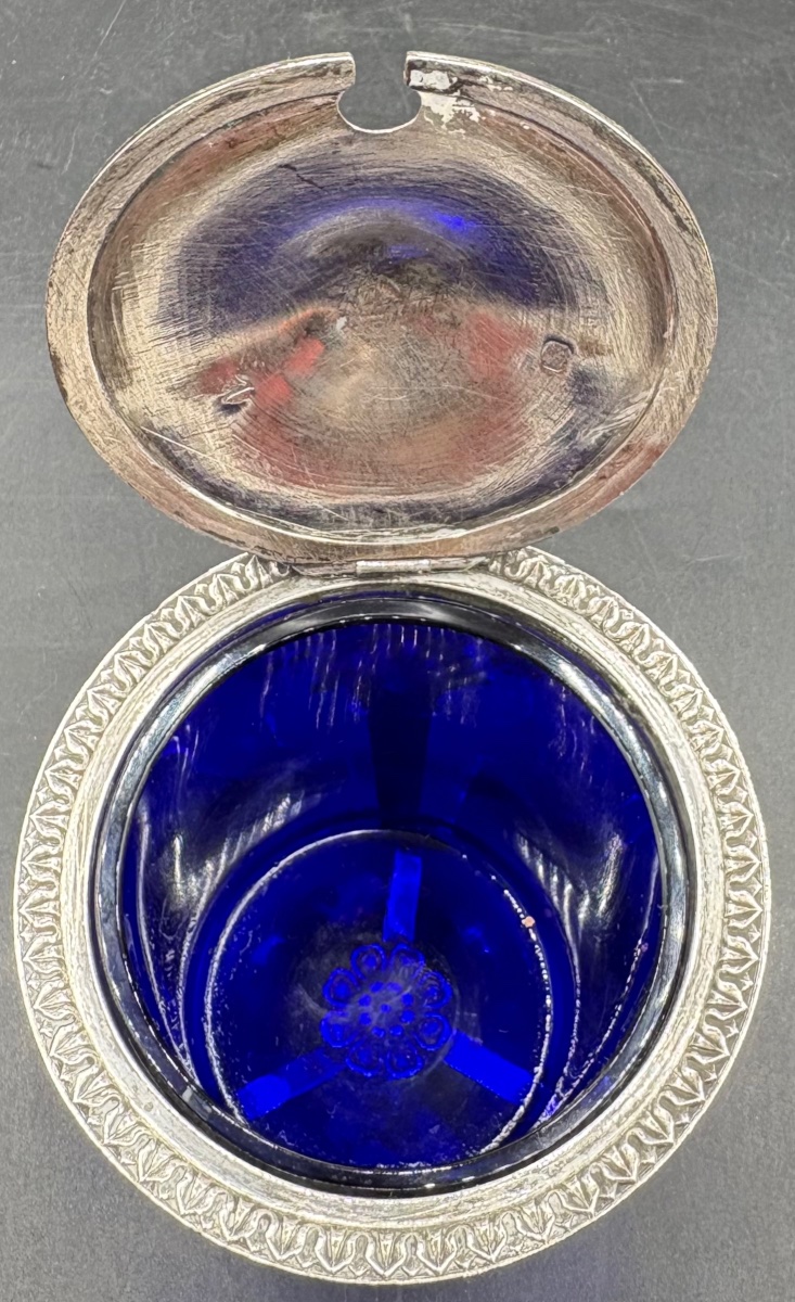 Solid Silver Mustard Pot, "le Vieillard," 1819–1838, Paris-photo-1