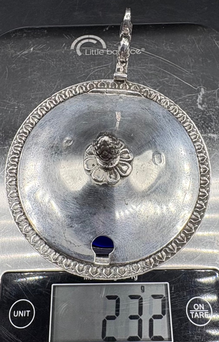 Solid Silver Mustard Pot, "le Vieillard," 1819–1838, Paris-photo-8