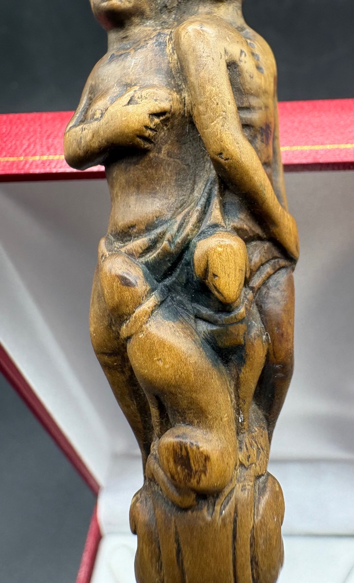 Carved Walnut Table Knife With Wrought Iron Handle, Circa 1670–80, Berry-photo-3