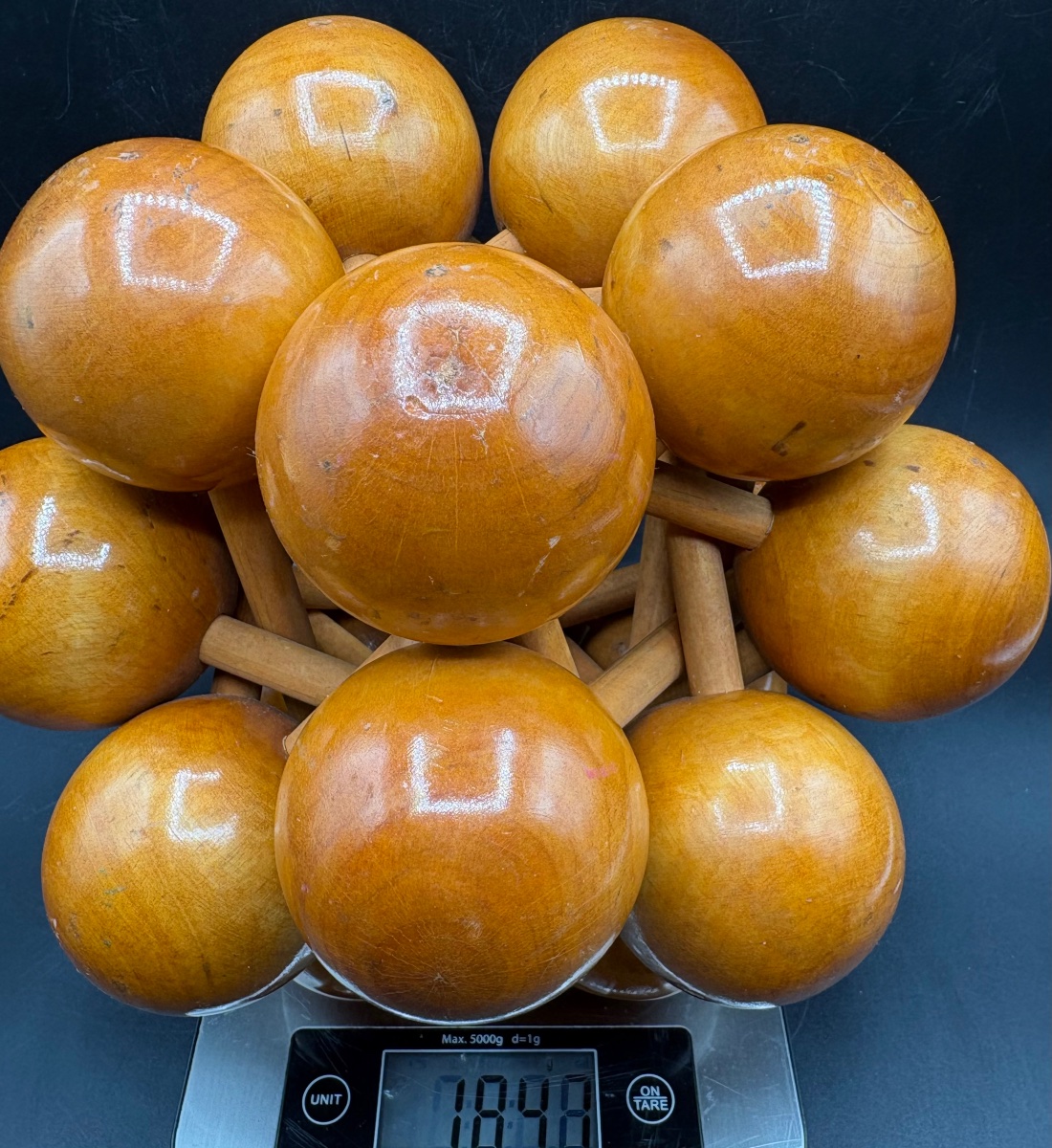 SCULPTURE EN CASSE TÊTE EN HÊTRE VERNI DES ANNÉES 1970 PAR ARJEU-photo-8