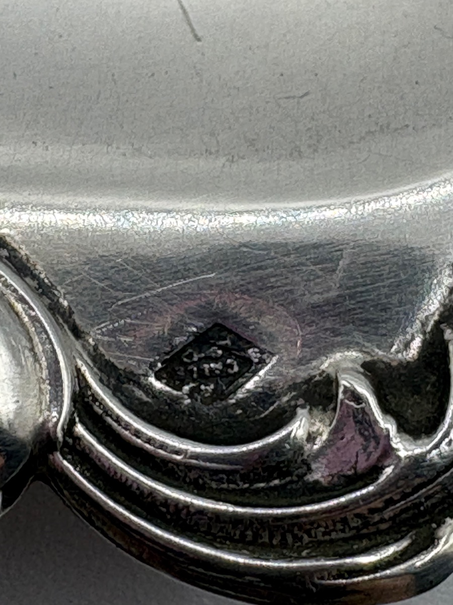 Small Solid Silver Tray From The 1900s By Calle Paris-photo-3