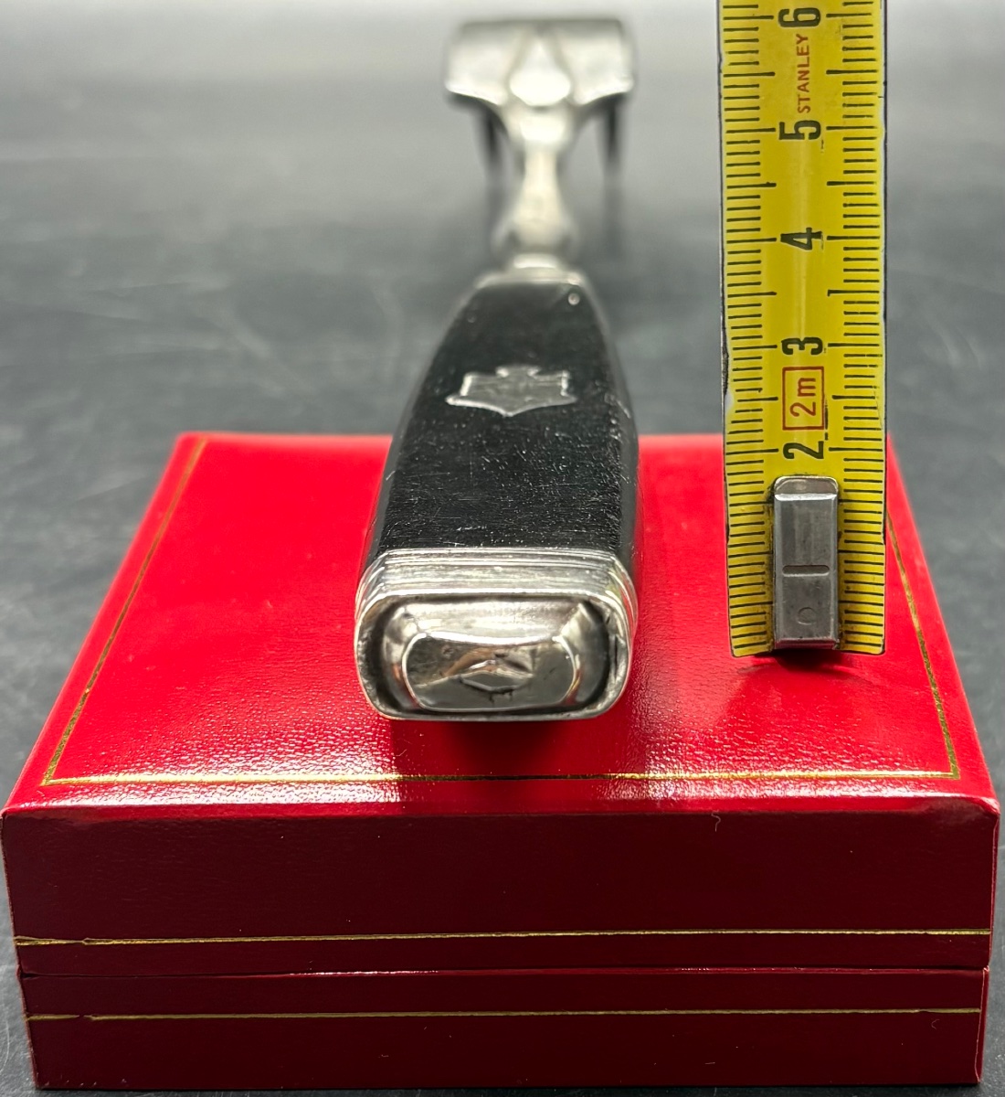 GRANDE FOURCHETTE À VIANDE EN ÉBÈNE FER FORGÉ ET ARGENT VERS 1830 FRANÇAISE-photo-4