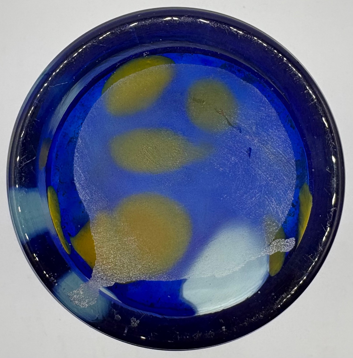 VASE EN VERRE À COUCHES MULTIPLES ET APPLICATIONS DES ANNÉES 1950 MURANO-photo-2
