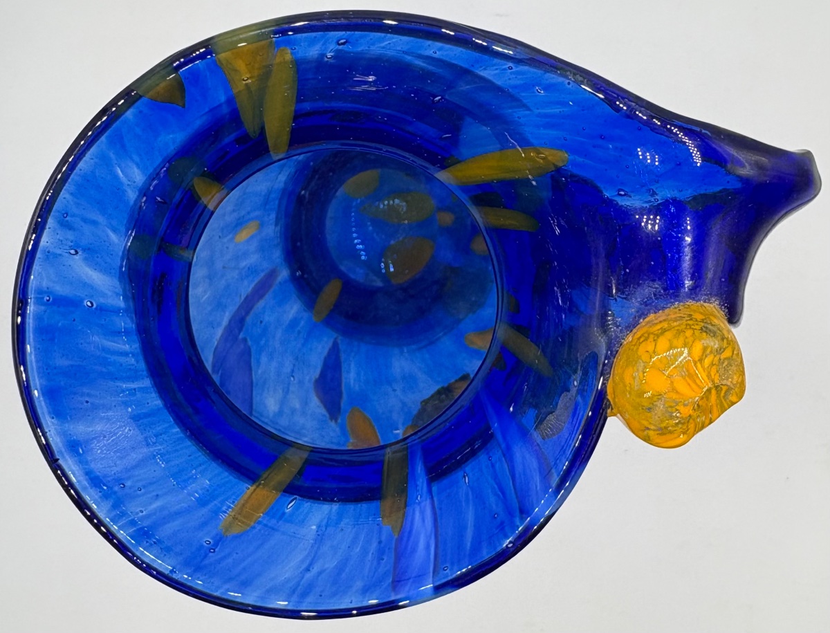 VASE EN VERRE À COUCHES MULTIPLES ET APPLICATIONS DES ANNÉES 1950 MURANO-photo-3