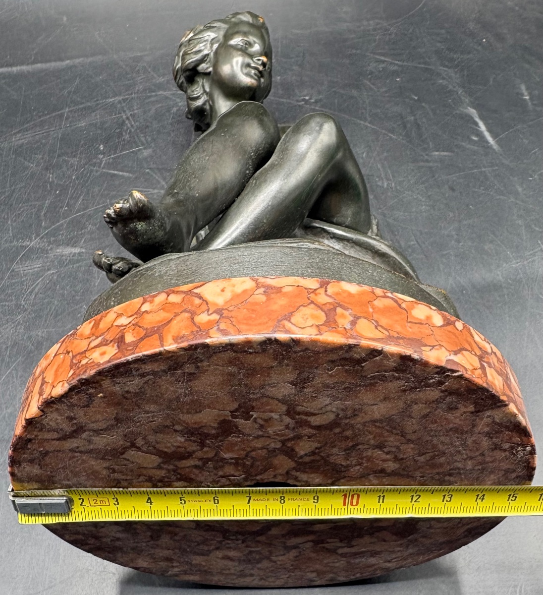 SCULPTURE EN BRONZE CISELÉ PATINÉ VERS 1880 PAR FALCONET-photo-7