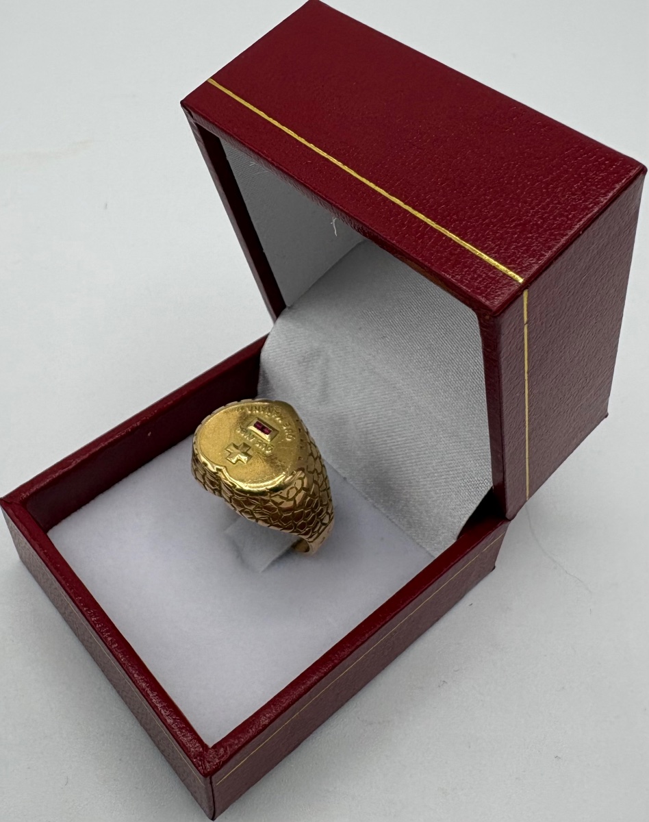 18-carat Gold Unisex Ring From The 1920s, Spanish-photo-3