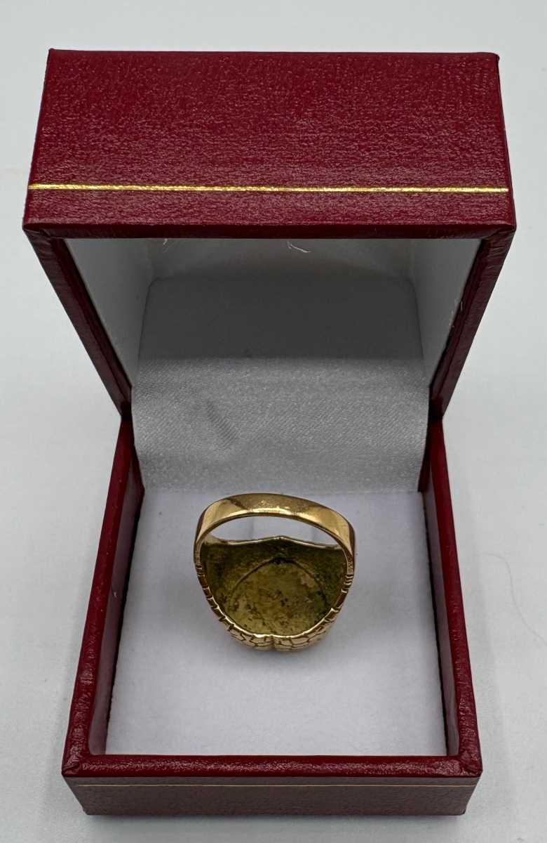 18-carat Gold Unisex Ring From The 1920s, Spanish-photo-1