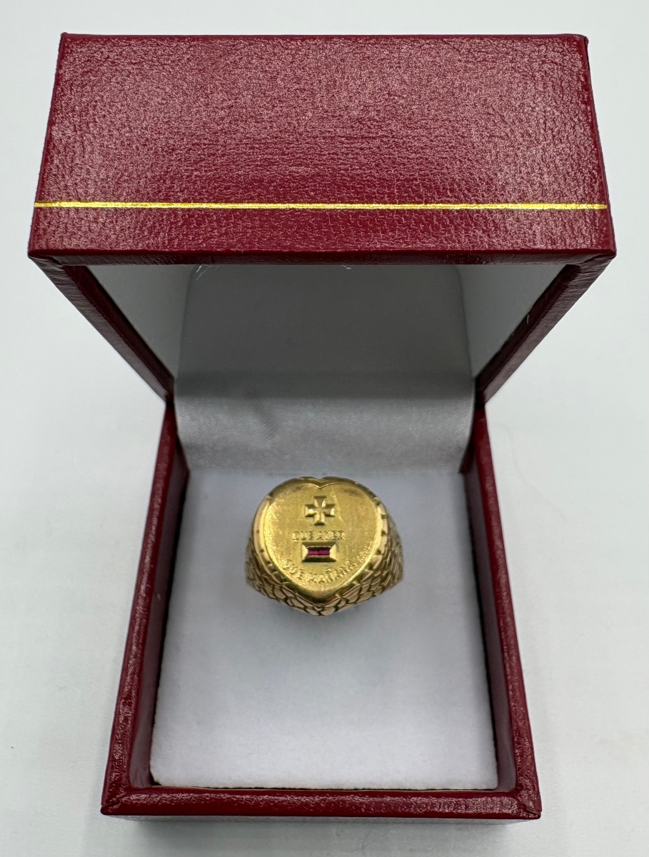 18-carat Gold Unisex Ring From The 1920s, Spanish-photo-2
