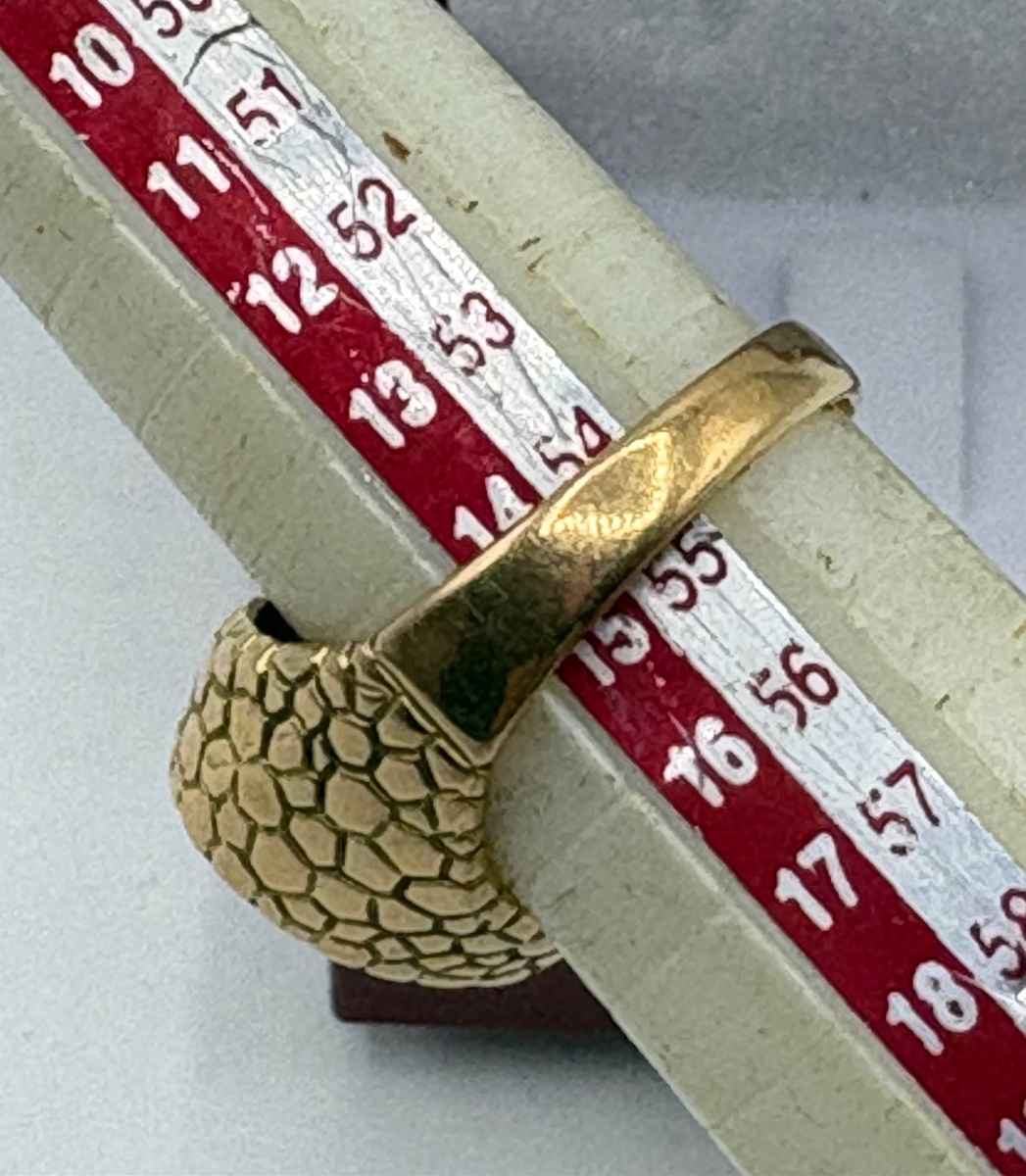 18-carat Gold Unisex Ring From The 1920s, Spanish-photo-5
