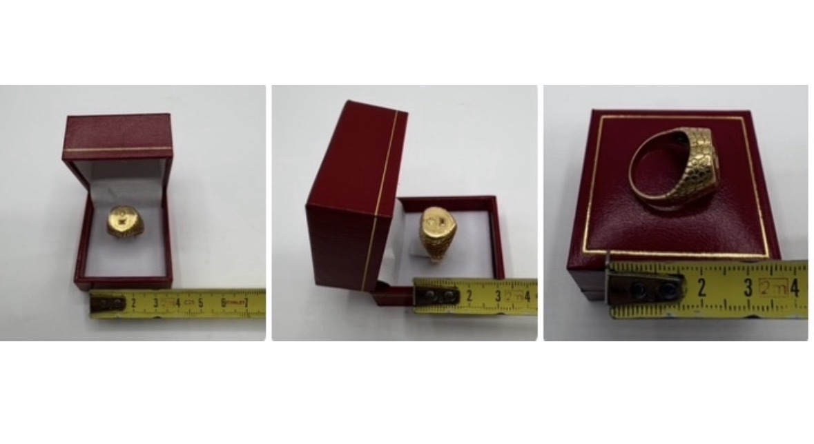 18-carat Gold Unisex Ring From The 1920s, Spanish-photo-7
