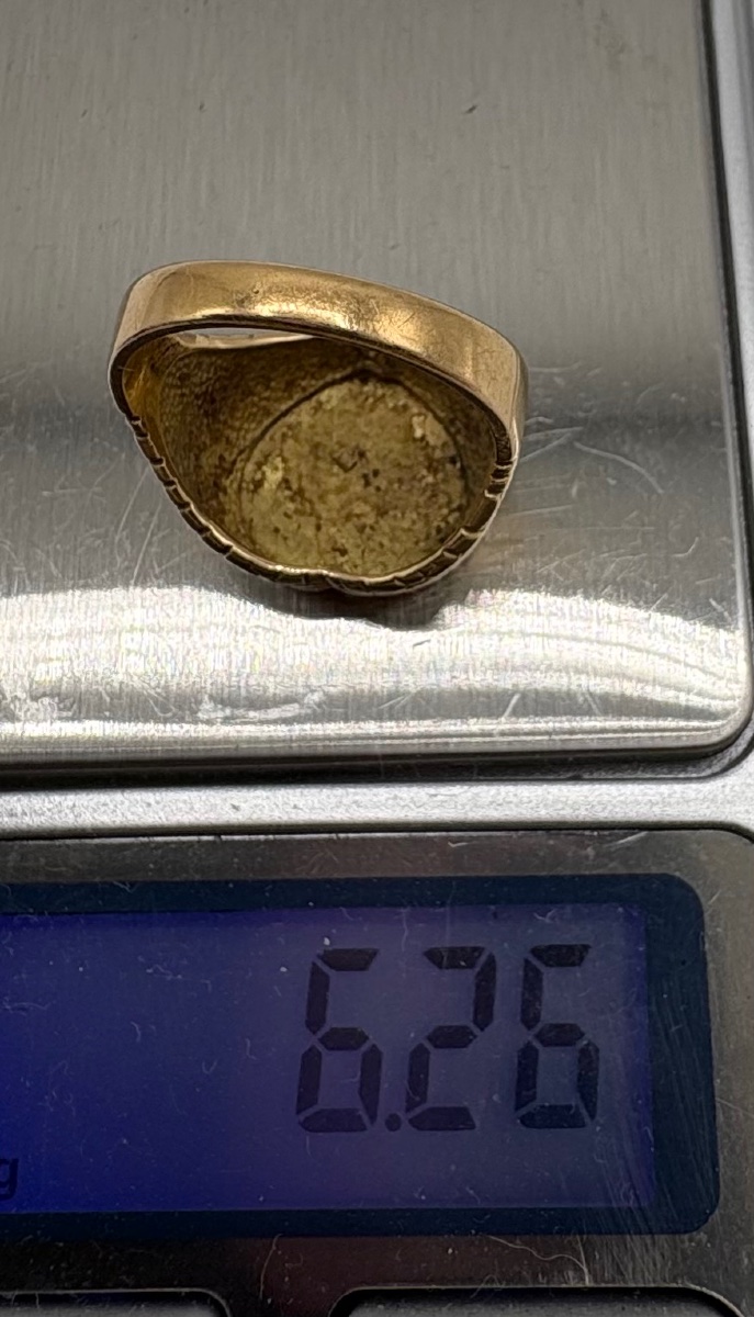 18-carat Gold Unisex Ring From The 1920s, Spanish-photo-8
