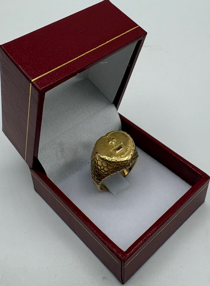 18-carat Gold Unisex Ring From The 1920s, Spanish