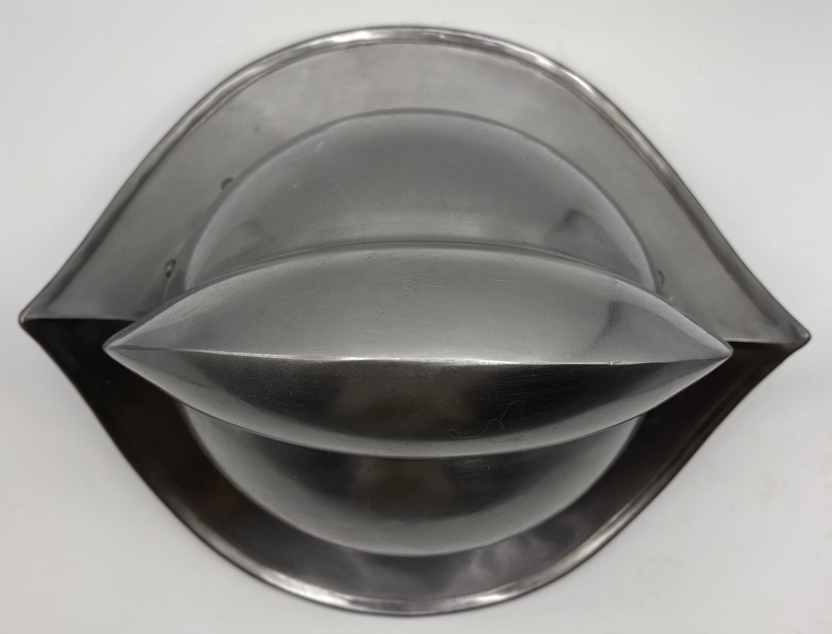 Aluminum Reproduction Of A Spanish Helmet From The 1970s And 1980s-photo-1