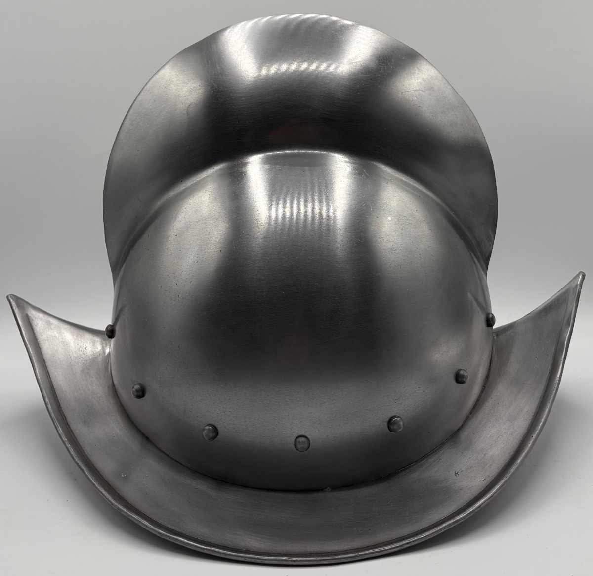 Aluminum Reproduction Of A Spanish Helmet From The 1970s And 1980s