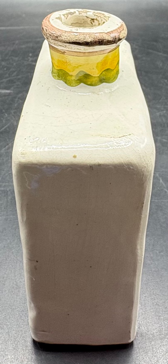 VASE EN TERRE CUITE ÉMAILLÉE, PEINT FIN XIXEME D’IRAN-photo-2
