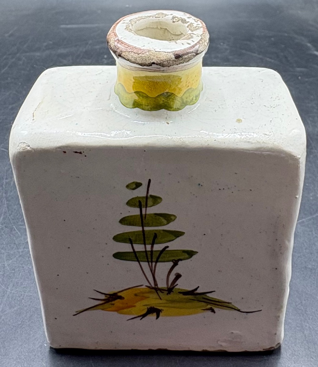 VASE EN TERRE CUITE ÉMAILLÉE, PEINT FIN XIXEME D’IRAN-photo-3