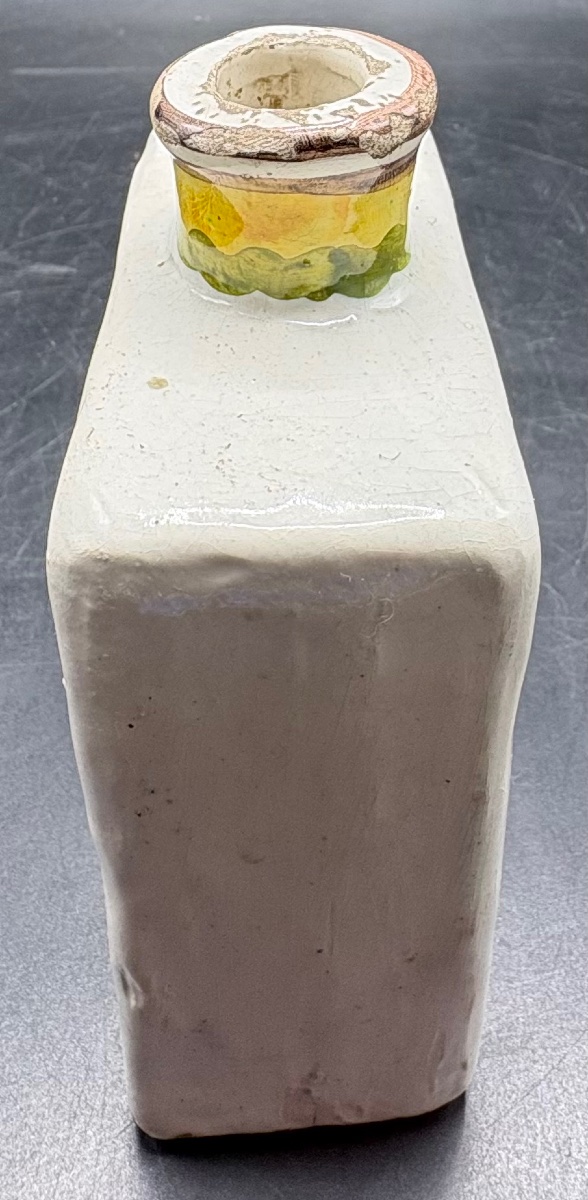 VASE EN TERRE CUITE ÉMAILLÉE, PEINT FIN XIXEME D’IRAN-photo-4