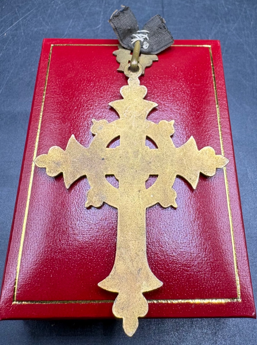 Enameled Brass Medal From The 1880s/1890s, French -photo-2