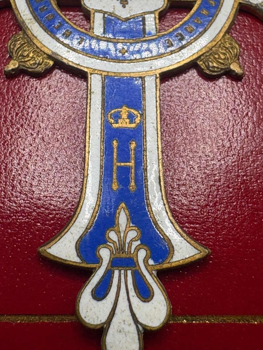 Enameled Brass Medal From The 1880s/1890s, French -photo-4