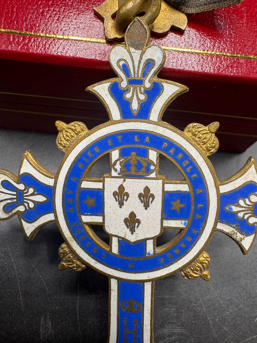 Enameled Brass Medal From The 1880s/1890s, French -photo-2