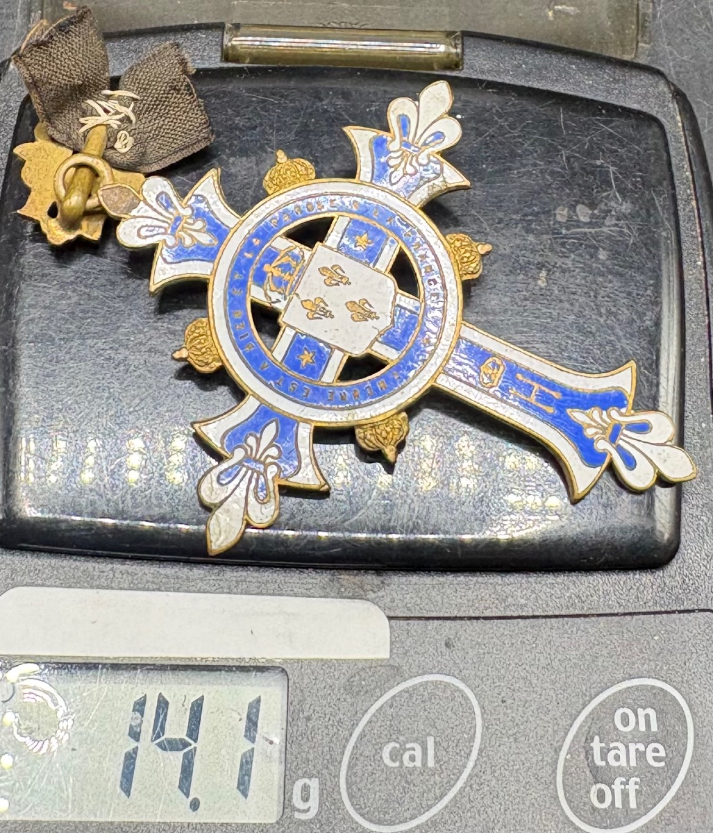 Enameled Brass Medal From The 1880s/1890s, French -photo-6