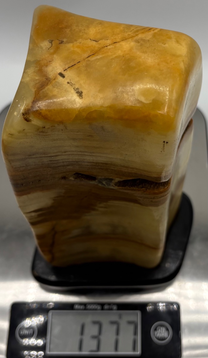Suiseki Made Of Natural Stone With A Carved Wooden Base From Japan-photo-8