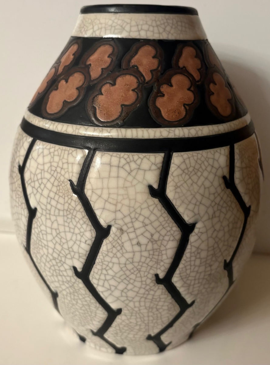 VASE EN GRÉS ÉMAILLÉ DES ANNÉES 1920/30 KÉRAMIS ET CHARLES CATTEAU-photo-2