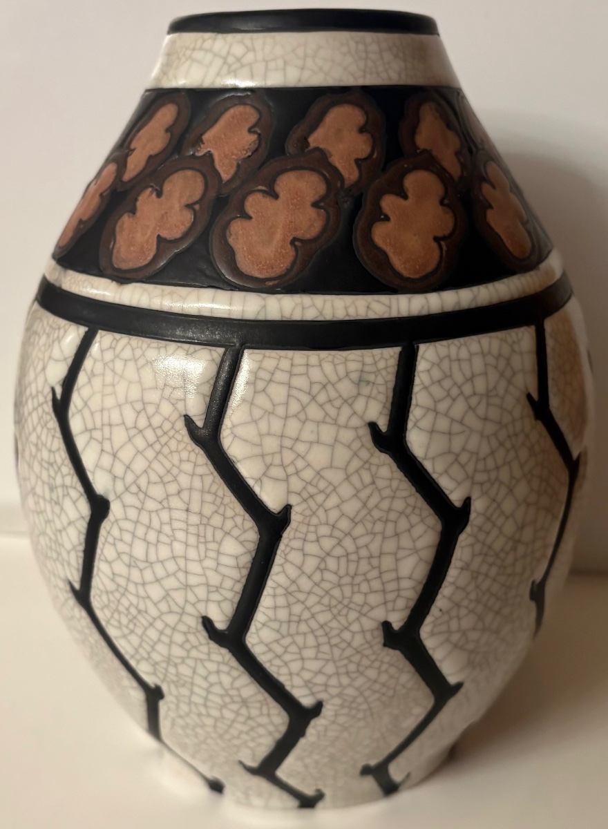VASE EN GRÉS ÉMAILLÉ DES ANNÉES 1920/30 KÉRAMIS ET CHARLES CATTEAU-photo-3