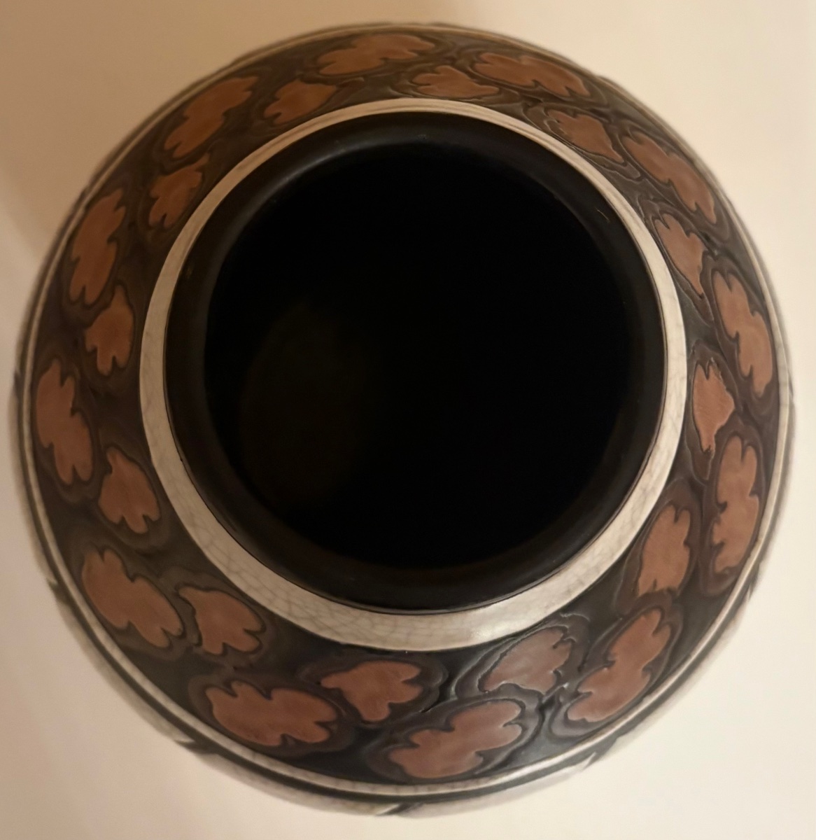 VASE EN GRÉS ÉMAILLÉ DES ANNÉES 1920/30 KÉRAMIS ET CHARLES CATTEAU-photo-1
