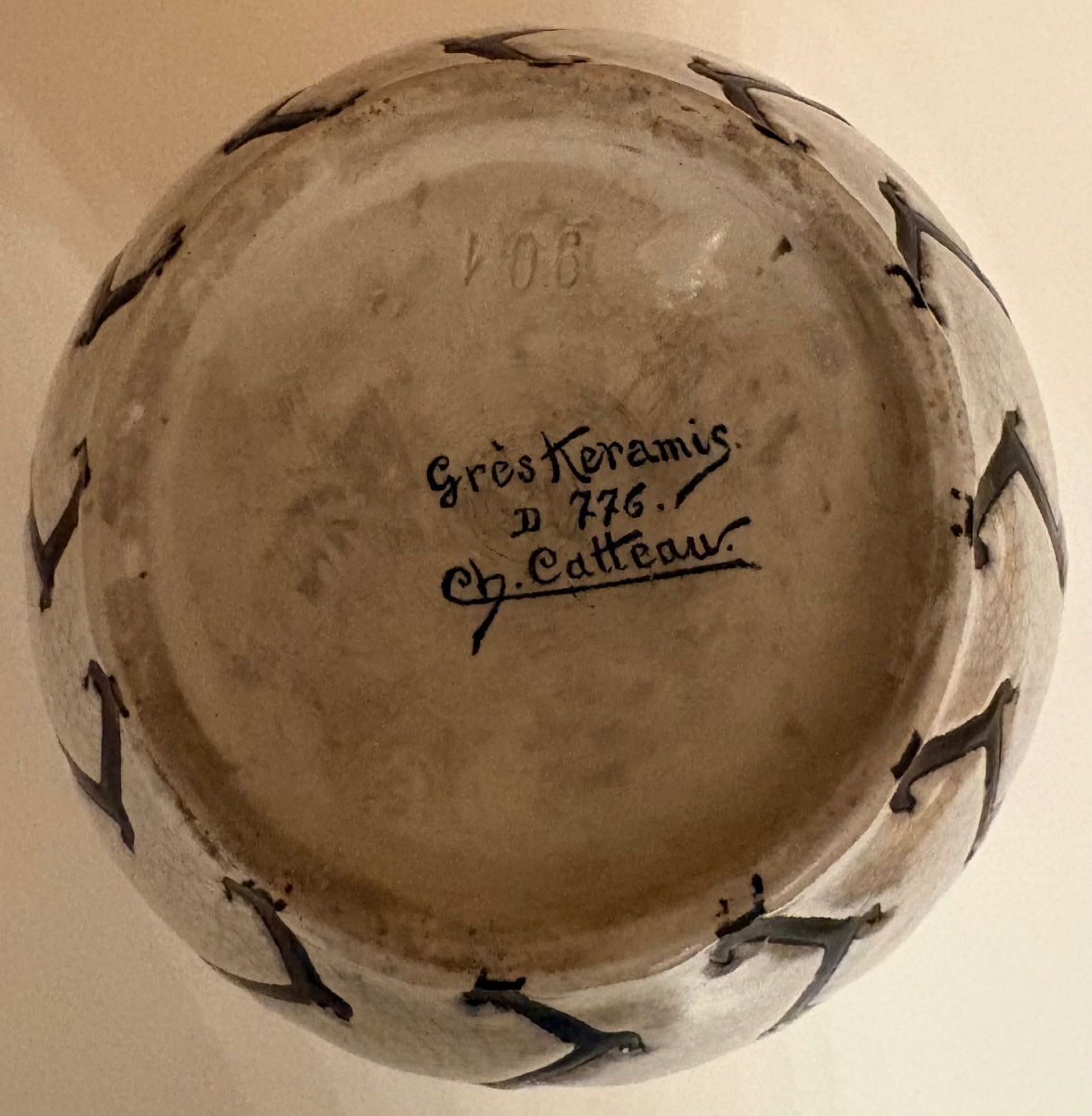 VASE EN GRÉS ÉMAILLÉ DES ANNÉES 1920/30 KÉRAMIS ET CHARLES CATTEAU-photo-2