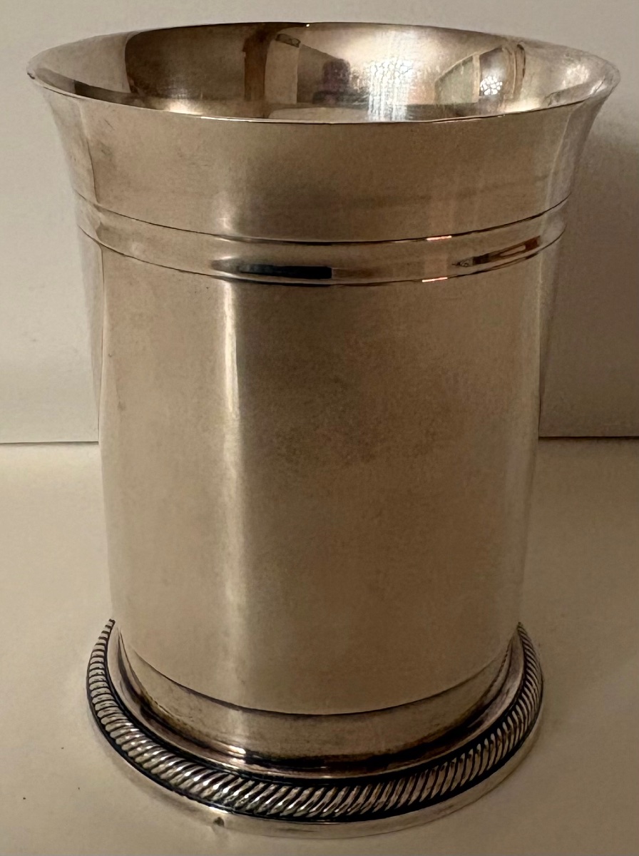 Large Solid Silver Timbale Or Vase From The 1960s/70s By Puiforcat -photo-2